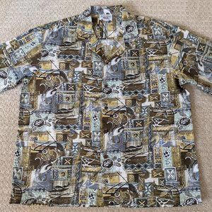 Men's 2XL Hawaiian Shirt w/Pocket (A289)